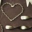 Vánoční závěsná ozdoba Estelle Heart Brass