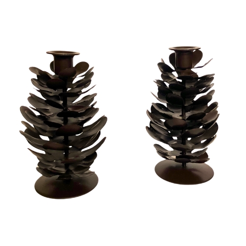 Dekorativní svícen Cone Antique Brown