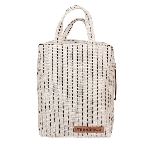 Chladící taška Ellen přírodní béžová s černými svislými proužky
