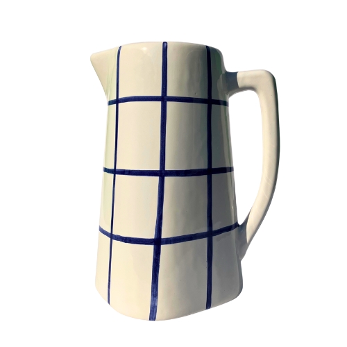 Ručně vyráběný keramický džbán Jarra - Barevná varianta: Jarra zelená kostka