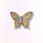 Ručně vyráběná keramická dekorace motýla Mariposa - Barevná varianta: Mariposa žlutomodrá