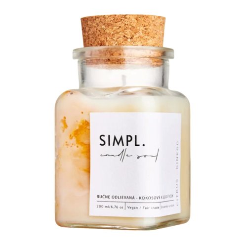 SIMPL. candle soul - eko svíčka - Varianta: Citrus a ginko
