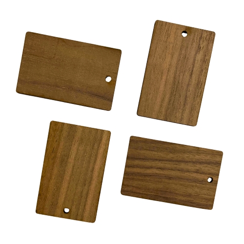 Dřevěné jmenovky/visačky na dárky - Varianta: Obdélník - 20 ks