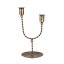 Dvouramenný svícen Estelle Antique Brass