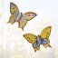 Ručně vyráběná keramická dekorace motýla Mariposa - Barevná varianta: Mariposa žlutomodrá