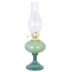 Petrolejová lampa Esmeralda Green