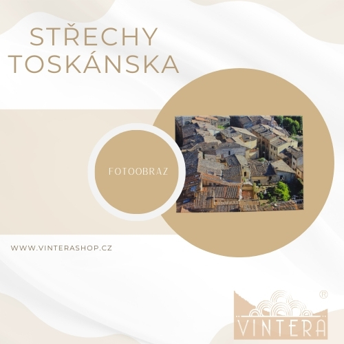 Střechy Toskánska fotoobraz