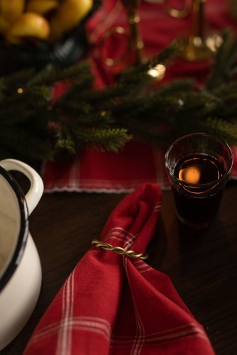 Mosazný kroužek na ubrousky Estelle