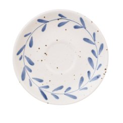 Šálek a podšálek/sada na cappuccino Viola modrý list