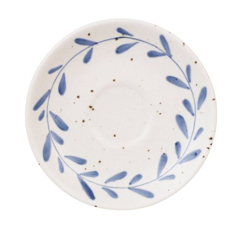 Šálek a podšálek/sada na cappuccino Viola modrý list