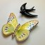 Ručně vyráběná keramická dekorace motýla Mariposa - Barevná varianta: Mariposa žlutá mírně profilovaná