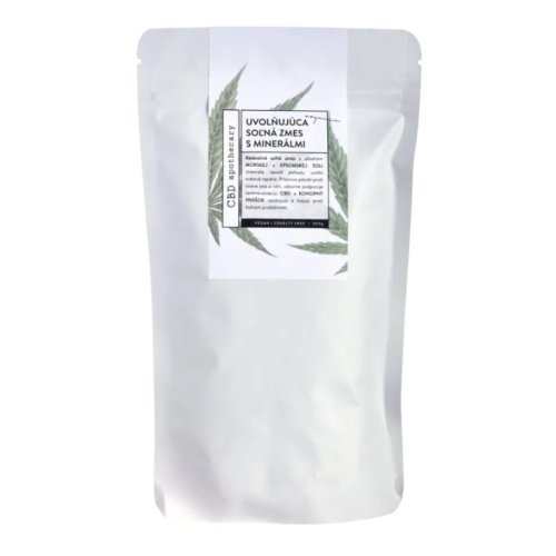 Koupelové soli - Varianta: Uvolňující solná směs s minerály CBD