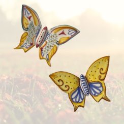 Ručně vyráběná keramická dekorace motýla Mariposa
