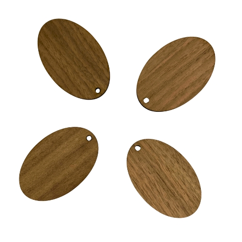 Dřevěné jmenovky/visačky na dárky - Varianta: Obdélník - 20 ks