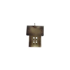 Mosazná dekorace na svíčku - Domeček malý Antique Brass