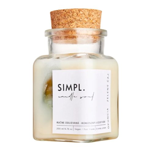 SIMPL. candle soul - eko svíčka - Varianta: Opuncie a zelený čaj